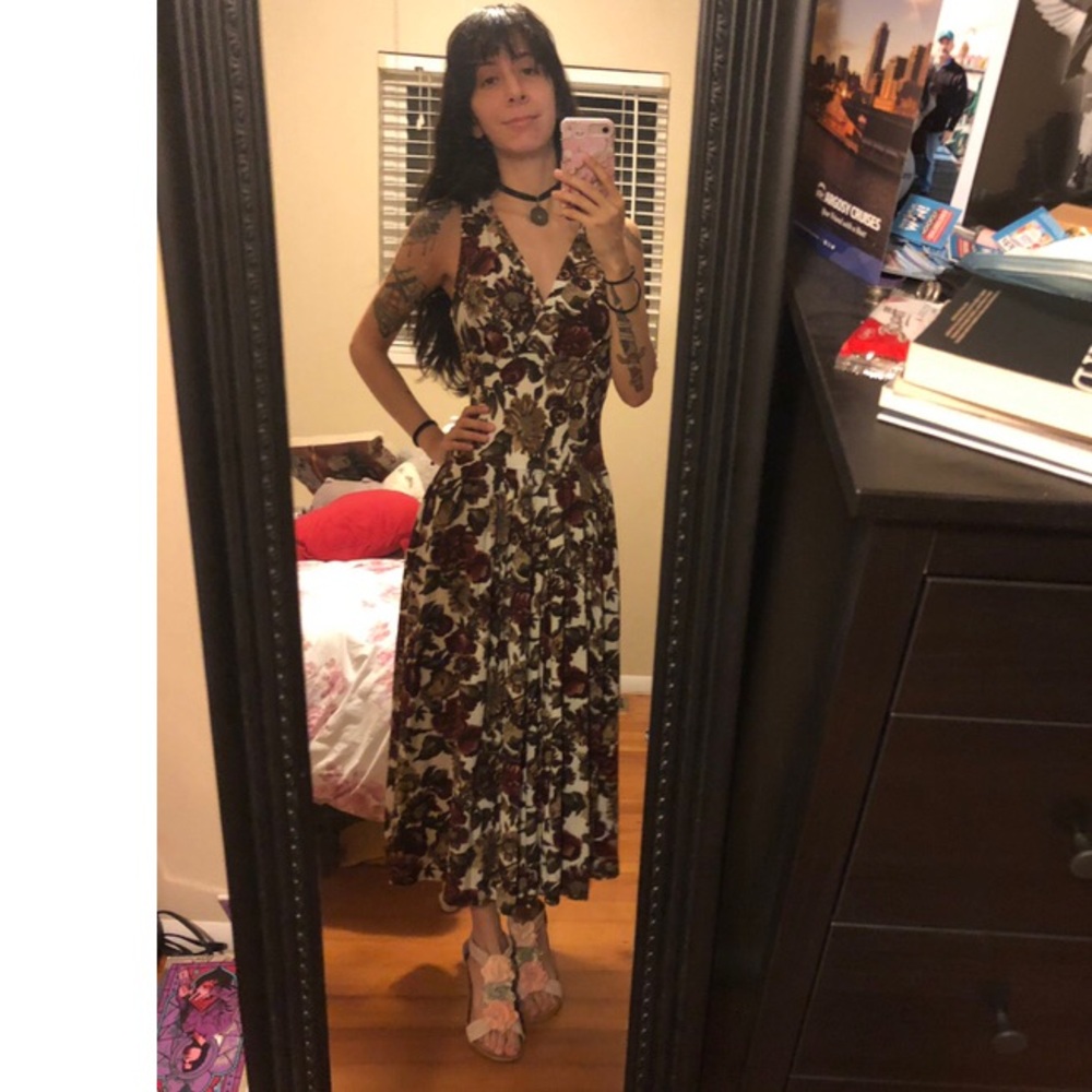 Sleeveless Floral Maxi Dress